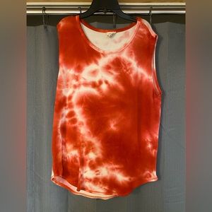 Red Tie Dye Tank Top!